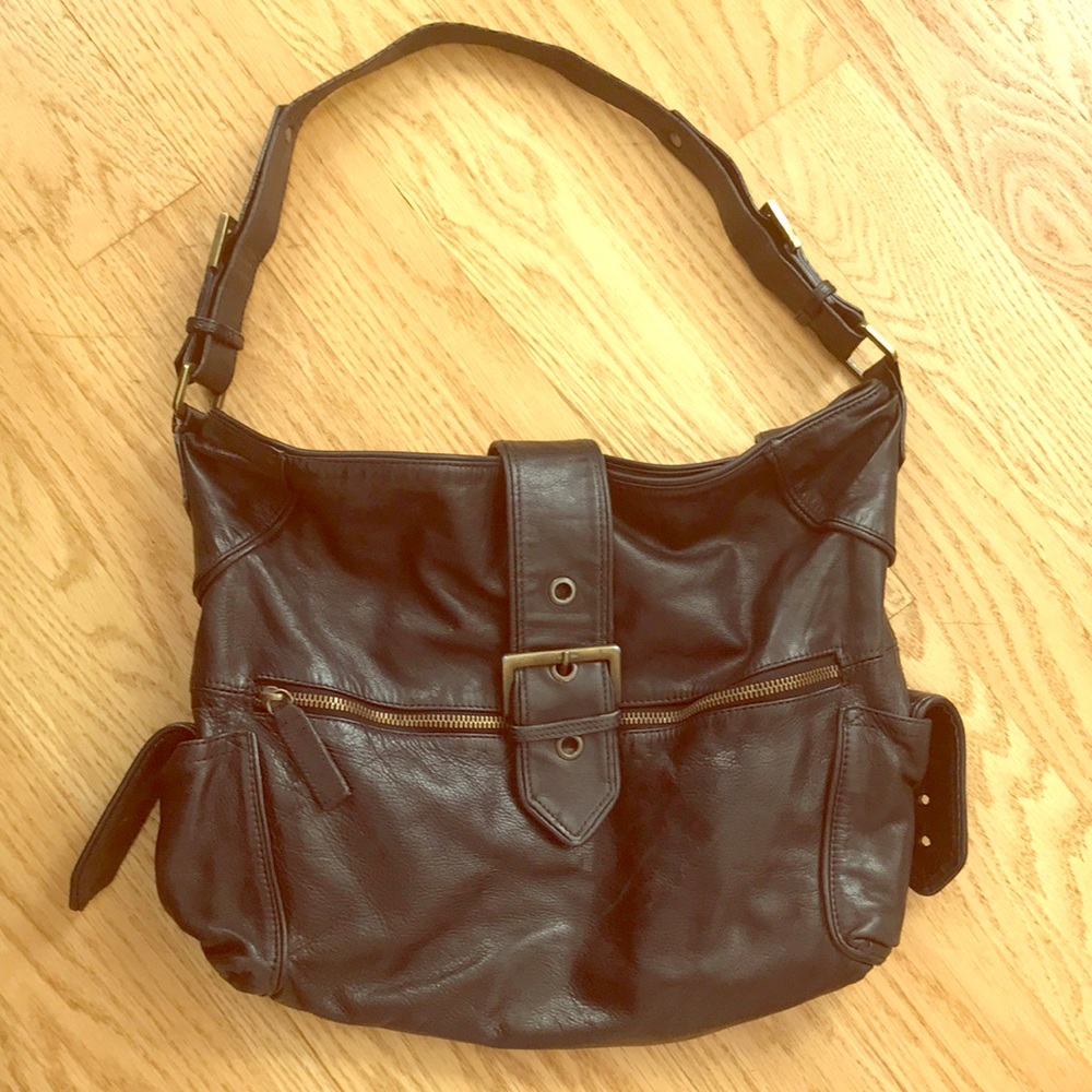 MAX&Co. Black Shoulder Leather Bag
